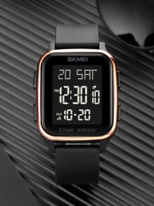 Skmei 1pc Men Water Resistant Electronic Watch - Rose Gold - View 3