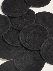 12 Fiber Double Layer Makeup Remover Pads, Face Cleansing, Reusable Makeup Remover Pads, Face Towels - Black - View 5