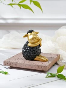 1pc Creative ABS Decoration Craft, Modern Sheep Shaped Decoration Object For Home - Multicolor - View 7