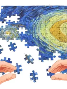 100pcs Jigsaw Puzzle Set - Multicolor - View 3