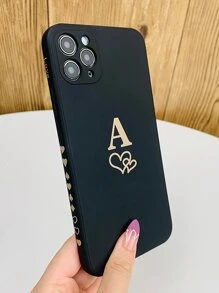 愛心和字母圖案手機外殼 - 彩色 - 查看 3