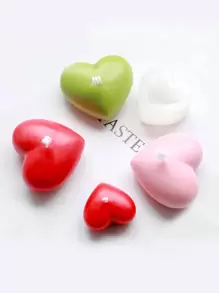 1 pièce de moule en silicone réutilisable DIY, moule à bougie en forme de cœur blanc lavable et créatif pour les amateurs de DIY