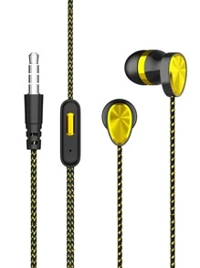 降噪有綫入耳式耳機 - 黃色 - 查看 1