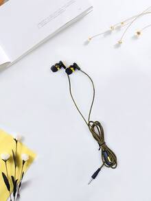 降噪有綫入耳式耳機 - 黃色 - 查看 2