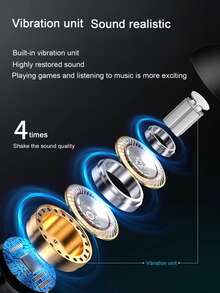 降噪有綫入耳式耳機 - 黃色 - 查看 6