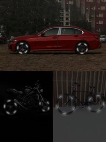 20pcs Car Reflective Sticker - Grey - View 4