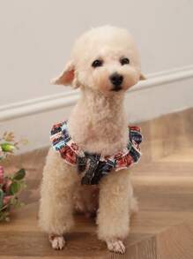 PETSIN 1pc Flower Print Pet Tank - Multicolor - View 5