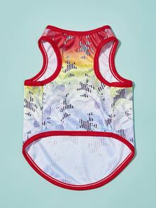 PETSIN 1pc Colorblock Pet Tank - Multicolor - View 3