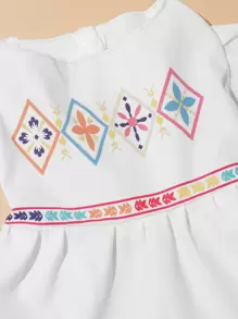 PETSIN Graphic Pet Dress - White - View 4