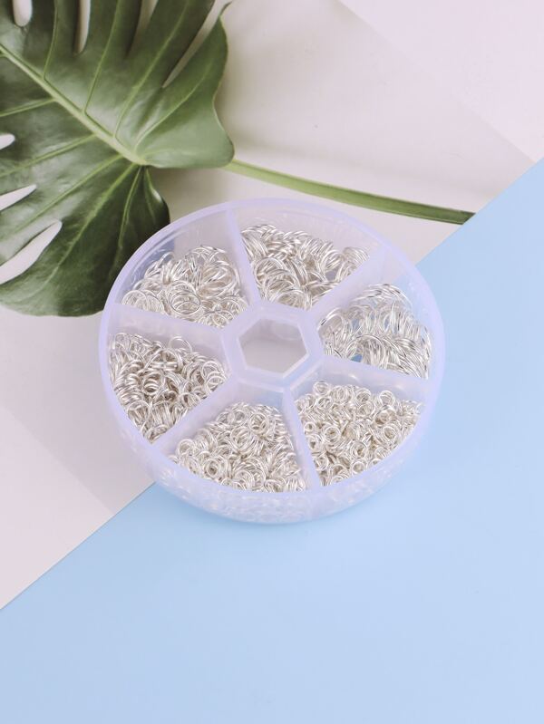 1 Set Of 6-Slot Split Rings (Approx. 970pcs), Jump Ring Connectors For Jewelry Making Crafts