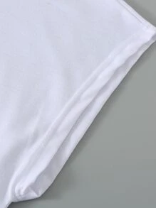 SHEIN LUNE Camiseta gráfica con mangas de murciélago, dobladillo curvo y estampado de figura y mariposa para mujer