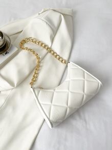 幾何樣式鏈條法棍包 - 粉色 - 查看 1