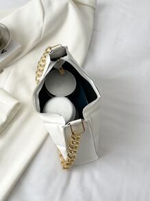 幾何樣式鏈條法棍包 - 粉色 - 查看 3