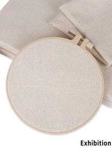 Diy十字繡輔助工具射繡繡環,直徑12.5公分 - 米色 - 查看 4