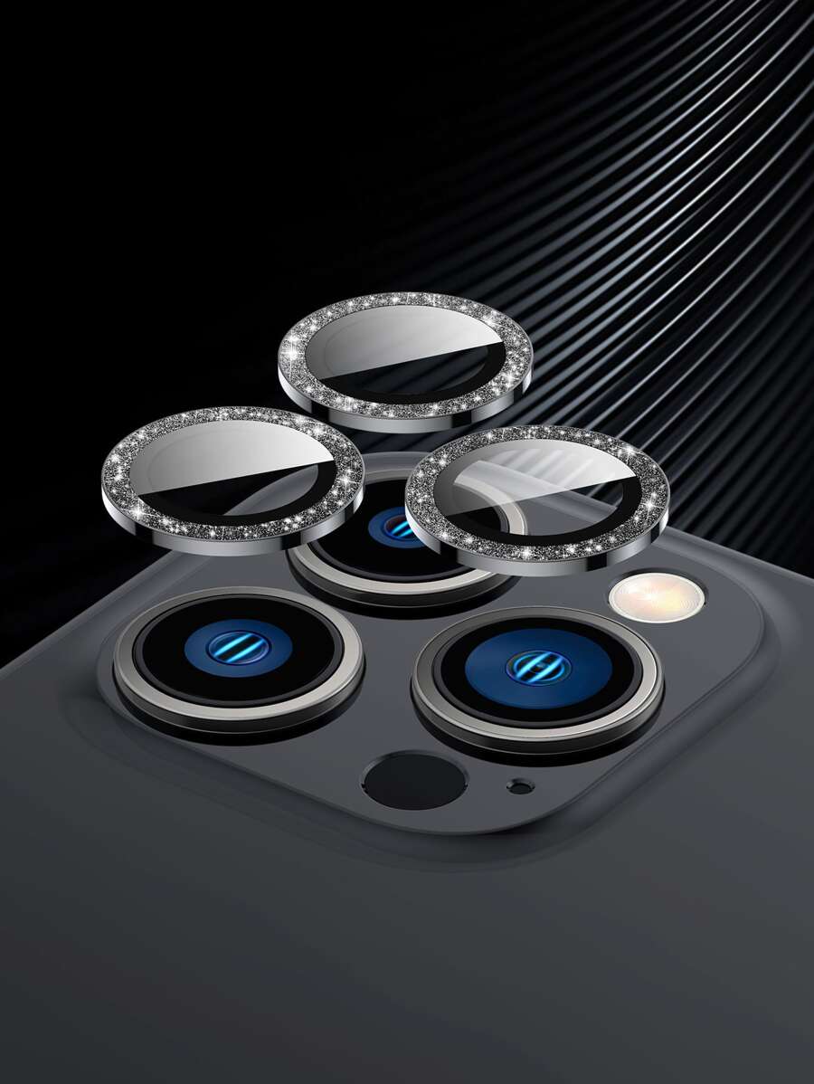 Shiny Glitter Camera Protector, Lens Protection Compatible With iPhone ...