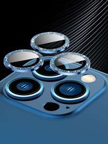 3 miếng bảo vệ ống kính mắt đại bàng tương thích với iPhone15/15Plus/15Pro/15Promax - Màu xanh lam - Xem 1