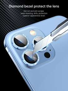 3 miếng bảo vệ ống kính mắt đại bàng tương thích với iPhone15/15Plus/15Pro/15Promax - Màu xanh lam - Xem 6