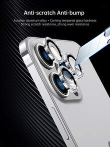 3入組鷹眼鏡頭保護適用於iphone - 銀色 - 查看 4