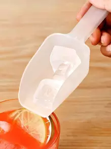 1pc Multifunction Ice Scoop, Clear PP Ice Scooper For Home