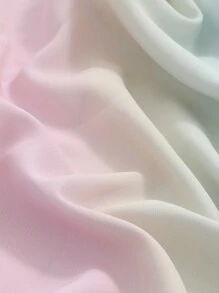 DAZY 渐变色纽扣落肩衬衫，秋季长袖上衣 - 彩色 - 查看 3