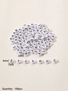 100入組字母細節DIY釘珠