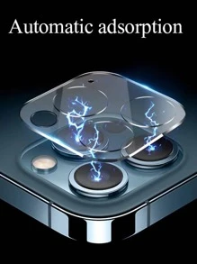 1 película transparente para lente de teléfono compatible con iPhone15/15Plus/15Pro/15Promax. - transparente - Ver 6