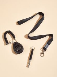 Bộ Còi huấn luyện thú cưng màu đen Clicker Còi siêu âm cho chó (1 Clicker + 1 Còi + 1 Dây buộc) Thích hợp cho chó và mèo, lý tưởng để huấn luyện thú cưng - màu đen - Xem 4