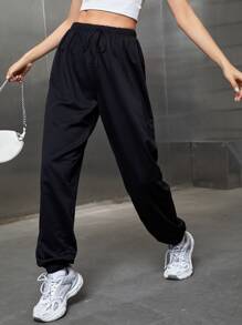 SHEIN Unity Quần thể thao nữ Lễ Các Thánh - màu đen - Xem 6