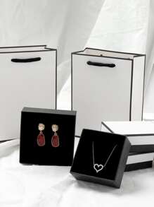 1入組雙色首飾收納盒 - 黑與白 - 查看 4