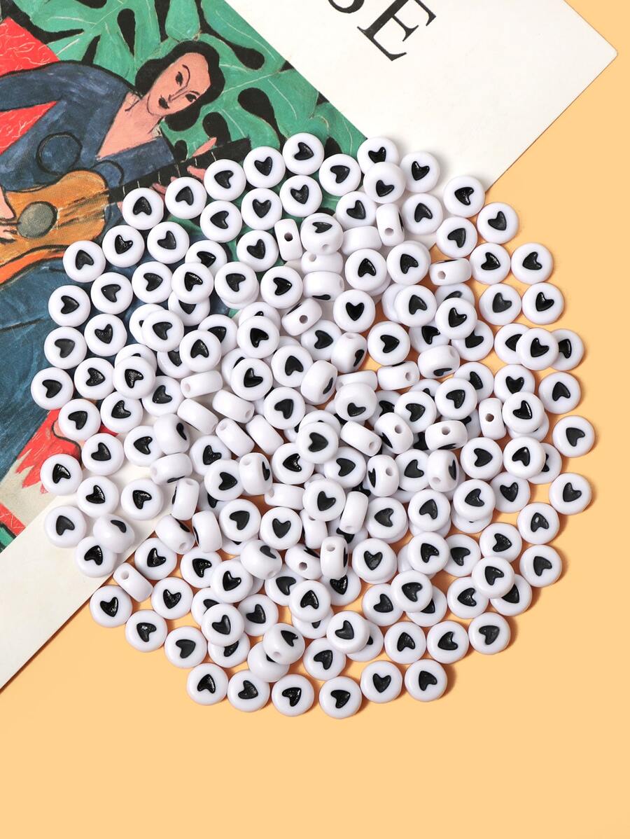 1 pieza Accesorio de joya DIY cuenta - Blanco y Negro - Ver 1