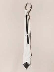 Hombres minimalista unicolor con cordón - Beis - Ver 2