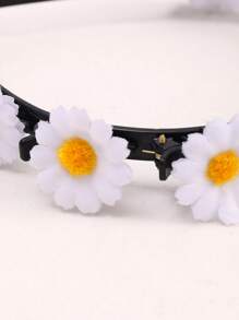 Diadema Decorada Con Flores En Estilo Bohemio - Multicolor - Ver 3