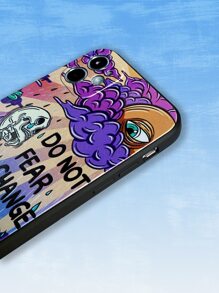 SadSkelly Skeleton Pattern Phone Case - Multicolor - View 4