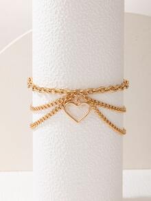 imoli 1 件可调节海星脚链（链长可定制） - 金黃色 - 查看 3