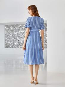 MOTF PREMIUM LYOCELL FLOWY DRESS - Blue - View 3