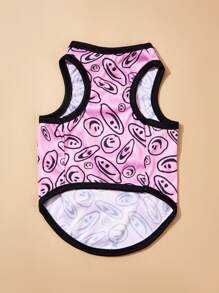 PETSIN 1x Vest cho thú cưng in hình mặt cười - Nhiều màu - Xem 3