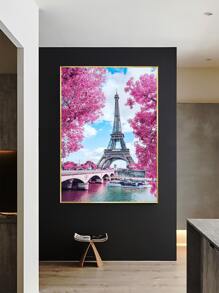 Tháp mô hình tự làm bức tranh kim cương không có khung - Nhiều màu - Xem 1