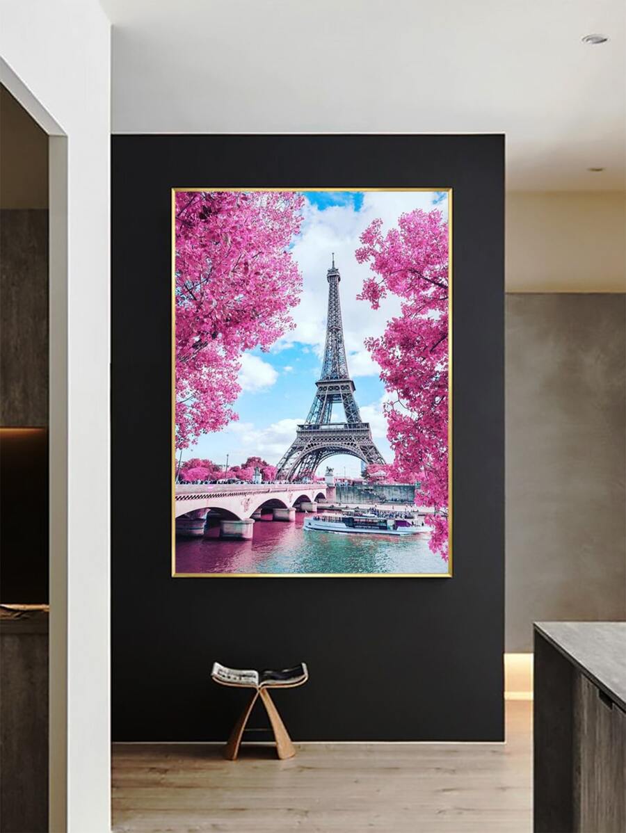 Tháp mô hình tự làm bức tranh kim cương không có khung - Nhiều màu - Xem 1