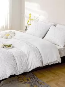 Tufted Duvet Cover Set Without Filler