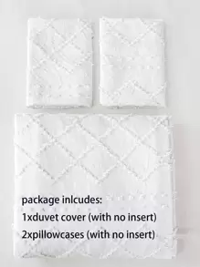 Tufted Duvet Cover Set Without Filler