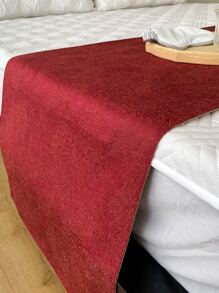 Jacquard Graphic Bed Runner - Red - View 2