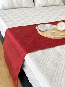 Jacquard Graphic Bed Runner - Red - View 3