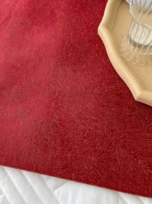 Jacquard Graphic Bed Runner - Red - View 7