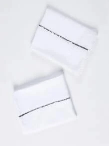 1pair Antibacterial Pillowcase Without Filler - White - View 2