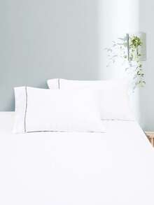 1pair Antibacterial Pillowcase Without Filler - White - View 6