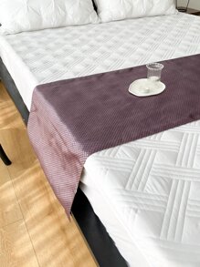 Bộ đồ giường & Khăn quàng cổ Sọc ca rô - Màu tím - Xem 3