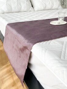 Bộ đồ giường & Khăn quàng cổ Sọc ca rô - Màu tím - Xem 7