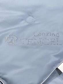 Plain Satin Quilted Bedspread - Light Grey - View 4