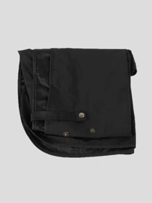 1 Pezzo Grembiule Monocromatico, Grembiule Nero Reversibile Per Cucina, Bagno, Casa, Forniture Per La Casa
