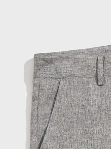 Manfinity VCAY Men Slant Pocket Button Zipper Fly Shorts - Grey - View 4